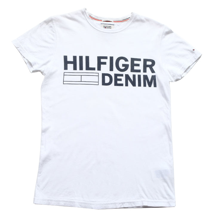 Vintage Tommy Hilfiger Spell Out T-Shirt - S