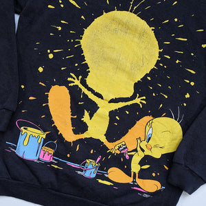 Vintage Tweety Bird Big Graphic Crewneck - S