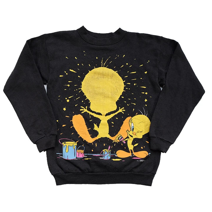 Vintage Tweety Bird Big Graphic Crewneck - S