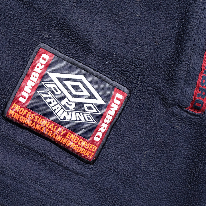 Vintage Umbro Big Embroidered Logo Fleece - L