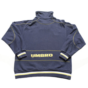 Vintage Umbro Embroidered Quarter Zip Sweatshirt - M/L