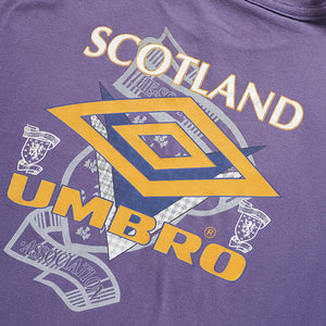 Vintage Rare Umbro Scotland Front & Back Graphic T-Shirt - XL