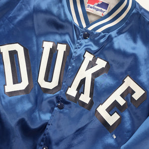 Vintage University Of Duke Satin Bomber Jacket Made In USA - L