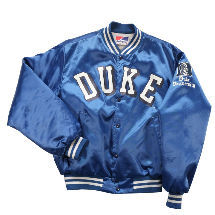 Vintage University Of Duke Satin Bomber Jacket Made In USA - L