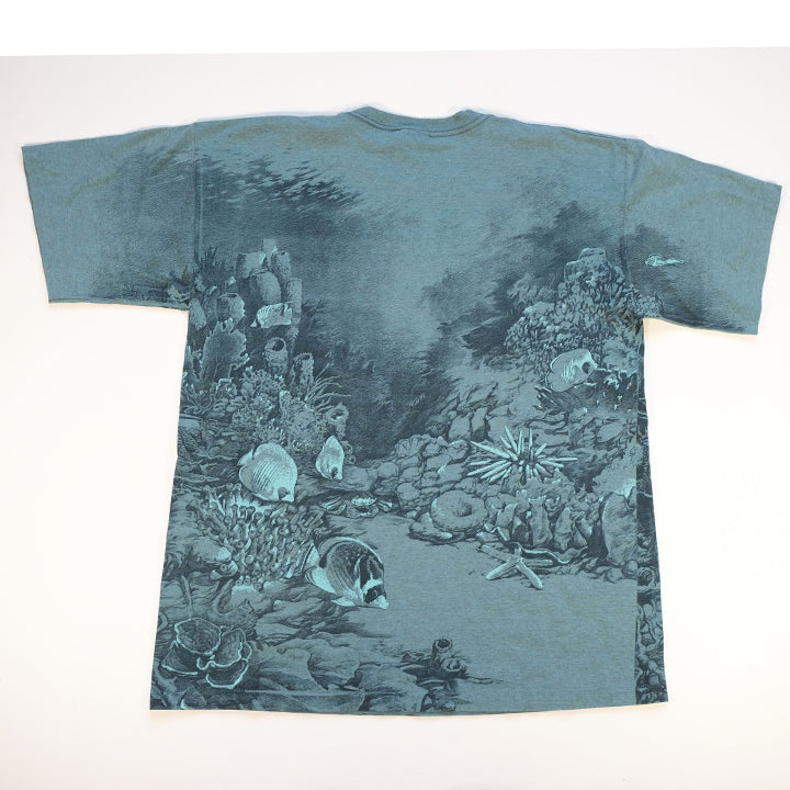 Vintage Venice Beach California All Over Print Single Stitch T-Shirt - XL