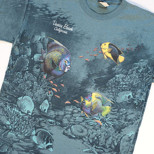Vintage Venice Beach California All Over Print Single Stitch T-Shirt - XL