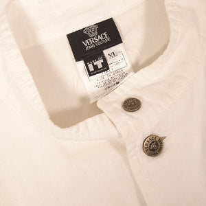 Vintage Versace Linen Over Shirt Made In Italy - XL