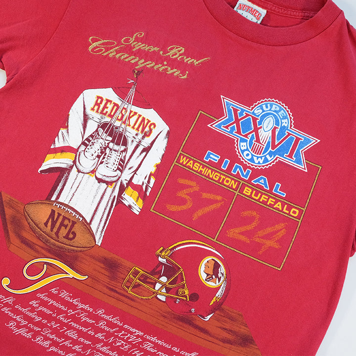 Vintage 1992 Washington Redskins Super Bowl Champions Made In USA T-Shirt - L
