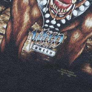 Vintage 1990 Wild Breed Pitbull Graphic Single Stitch Made In USA - L