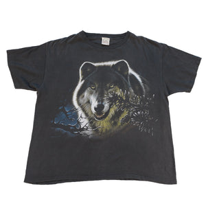 Vintage Wolf Graphic Single Stitch T-Shirt - XL/XXL