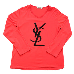 Vintage Bootleg YSL Yves Saint Laurent Big Logo WOMENS Top - XL