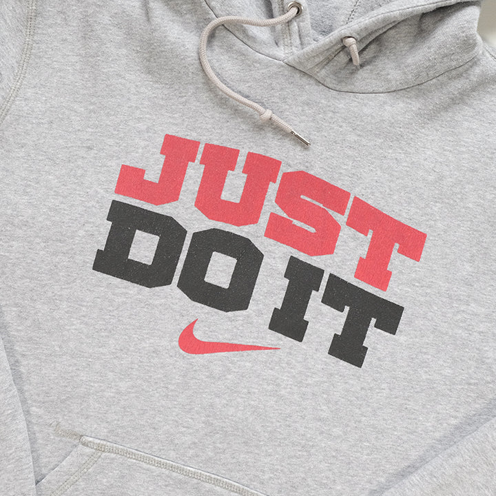 Vintage Nike Just Do It Spell Out Hooded Sweatshirt - L