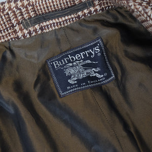 Vintage Burberrys Scottish Cheviot Trench Coat Made In England - L